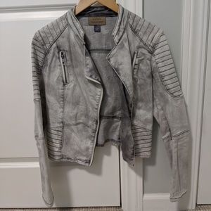 GUESS Asymmetrical Zip Moto Jacket